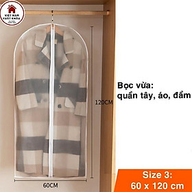 Mua Túi Bọc Quần Áo Treo Tủ Chống Bụi Chống Thấm Đủ Size