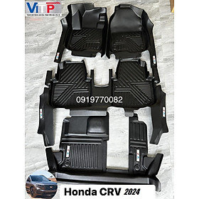 Thảm sàn ViTP Nhựa 360 Full Tràn Viền Bậc Cửa Xe Honda CRV 2024