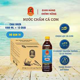 Nước chấm cá cơm Hương Phú 7 độ đạm 1000ML - Thùng 12 chai - Hàng Chính Hãng