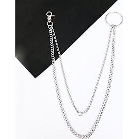 Xích đeo quần 2 tầng khoá tròn cá tính