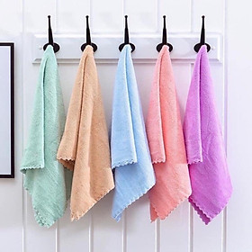 Mua Khăn mặt xuất hàn siêu mềm KT 30x50cm trơn màu ngẫu nhiên