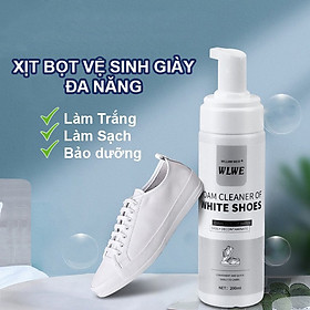 Chai xịt tạo bọt vệ sinh giày cao cấp, chất tẩy rửa giày, làm sạch, trắng sáng và khử mốc giày hiệu quả - Hàng chính hãng