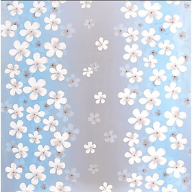 Mua Combo 5m Decal Giấy Dán Kính HOA LÀI MÀU XANH DƯƠNG Khổ 45cm Có Sẵn Keo Tiện Lợi