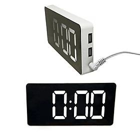 Mua Đồng hồ để bàn hiển thị màn hình LED  cao cấp  sang trọng ( Tặng kèm bộ 6 con bướm dạ quang phát sáng )
