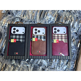 Ốp lưng da cho iPhone 17 Pro Max , 17 Pro chính hãng Mentor VII LATUS (có ngăn để ATM) - Hàng chính hãng