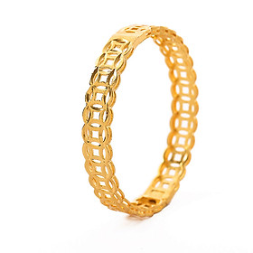 Vòng Tay, Lắc Tay Nữ Kim Tiền Tài Lộc Xi Mạ Vàng Cao Cấp 24k - Trang Sức Hava Hong Kong - HVLT33