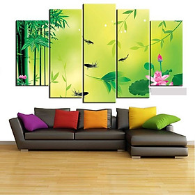 Tranh Hoa Sen Cá Chép |Cửu Ngư Quần Hội |T3M-CA--74