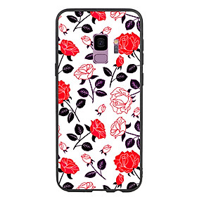 Ốp Lưng Viền TPU cho điện thoại Samsung Galaxy S9 - Rose 09