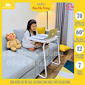 Mua Bàn gấp gọn học sinh thông minh đa năng điều chỉnh độ cao  màu trắng
