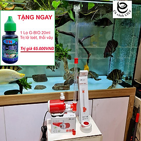 Combo Máy bơm nước BAOYU bể cá kèm bộ hút mặt hút đáy MD27, MD34 tặng 1 lọ G-bio cho cá