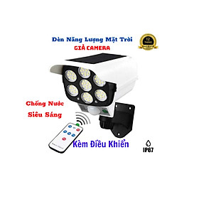 Mua Đèn Năng Lượng mặt Trời Giả Camera Chống Trộm Cảm Ứng Tự Động Bật  Tắt  Có Điều Khiển 3 Chế Độ Sáng Siêu Sáng