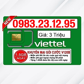 Sim Viettel số đẹp - Hàng chính hãng - 0983.23.12.95