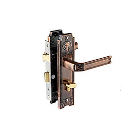 Ổ khóa cửa tay gạt Huy Hoàng - EX5828 - 1 đầu chìa - dành cho cửa thông phòng