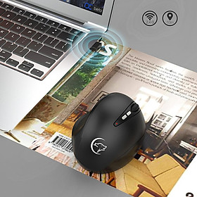 Optical Wireless 2400DPI Battery Mouse with USB Receiver for Laptop PC