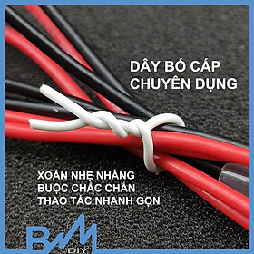 Mua Dây buộc cáp lõi thép vỏ nhựa bó gọn dây chuyên dụng 1 mét