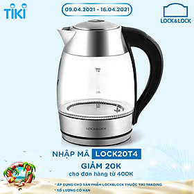 Ấm Điện Thủy Tinh Siêu Tốc Có Điều Chỉnh Nhiệt Độ Lock&Lock EJK341 (1.8L) - Hàng chính hãng