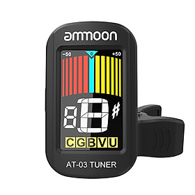 Kẹp Điều Chỉnh Lên Dây Đàn Có Màn Hình Màu LCD Xoay 360 Cho Đàn Guitar Violin Ukulele ammoon AT-03