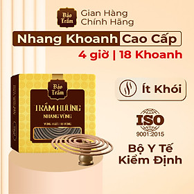 Mua Trầm Hương Khoanh 4 Giờ – Hộp Vàng 12 Miếng | Bảo Trầm | Thơm Sâu Tự Nhiên  Không Hóa Chất