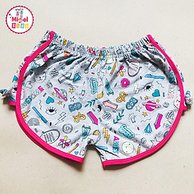 Quần cho bé gái từ 12-30kg lượn đùi hồng nơ 2 bên