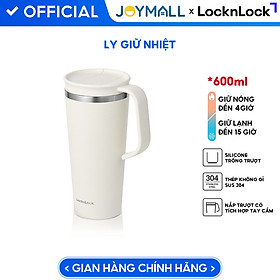 Ly giữ nhiệt LocknLock 600ml LHC4330 Daily Handle Tumbler, Hàng chính hãng, nắp trượt tích hợp tay cầm - JoyMall