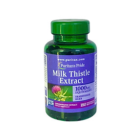 Bổ gan Milk Thistle Extract Puritan's Pride 1000mg 180 viên, nội địa Mỹ