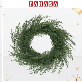Vòng Hoa Lá PE Nhuyễn - Trang Trí Noel 60 cm - Chaang Chiia LP-W-CD