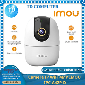 Mua Camera IP WiFi 4MP IMOU IPC-A42P-D  phát hiện người lạ bằng AI (Không kèm thẻ nhớ) - Hàng chính hãng FPT phân phối