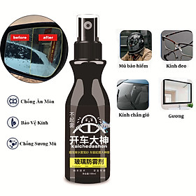 Xịt Chống Mờ Kính Chiếu Hậu Xe Máy Ô Tô Chai 100ml