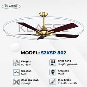 Mua Quạt trần không đèn Klasse 52KSP 802 Hàng chính hãng