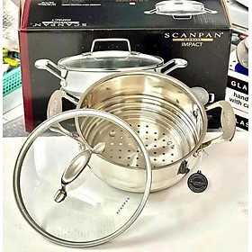 XỬNG HẤP 3 NẤC INOX SCANPAN IMPACT Hàng chính hãng