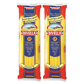 Combo 2 mì ý sợi dẹt fettuccine divella số 12 500gr