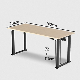 Mua Bàn tăng giảm nâng hạ chiều cao thông minh công thái học iCockpit 1460  nâng hạ 80 kg  tặng móc treo tai nghe  giá để ly nước  thảm lót chuột