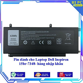 Pin dành cho Laptop Dell Inspiron 15br-7348 - Hàng Nhập Khẩu 