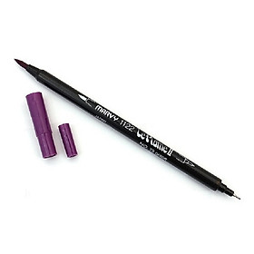 Bút lông hai đầu màu nước Marvy LePlume II 1122 - Brush/ Extra fine tip - Grape (79)