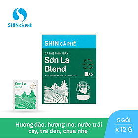 SHIN Cà Phê - Sơn La Blend Phin Giấy tiện lợi hộp 5 gói