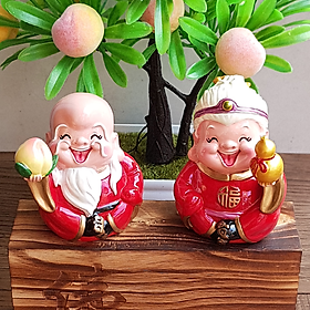 Mua Bộ 02 tượng Bách Niên Giai Lão 7.5cm