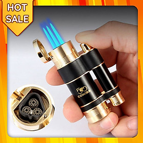 Mua Vỏ Hột Quẹt Bật Lửa Khò 3 Tia Kiêm Đục  COB127 Đẹp Độc Lạ Lửa Khò Mạnh Mẽ - Dùng Gas Cao Cấp