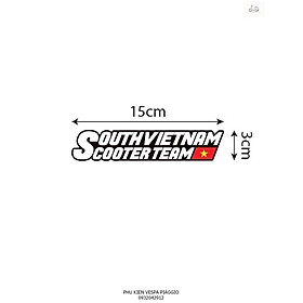 Tem South VietNam Scooter Team Cao Cấp Không Phai Màu Cho Các Dòng Xe Máy