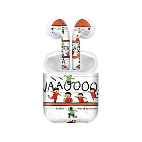 Mua Miếng dán skin chống bẩn cho tai nghe AirPods in hình U23 Việt Nam trên tuyết - Chib016 (bản không dây 1 và 2)