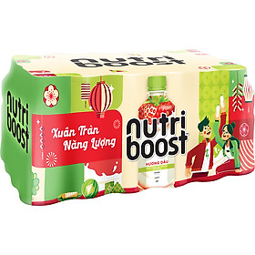 Lốc 24 Chai Sữa Nutriboost Hương Dâu (297ml / Chai)
