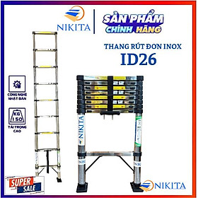 Mua Thang inox rút đơn Nikita  sản phẩm mới 2013  chân chống trượt an toàn  rút gọn dễ  di chuyển