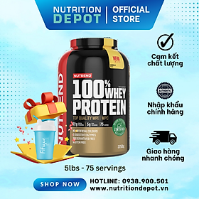 [TẶNG SHAKER] Sữa tăng cơ cho người tập gym (5lbs - 75 servings) – Nutrend 100% Whey Protein (Whey Protein Blend) - Nutrition Depot Vietnam