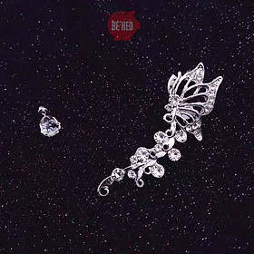 Bông tai kẹp vành có xỏ tai cánh bướm - Trang sức Bé Heo BHBT457