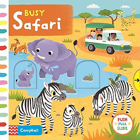 Sách tương tác thiếu nhi tiếng Anh: Busy Safari
