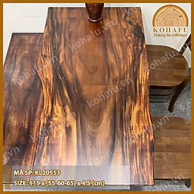 Mặt Bàn Gỗ Me Tây Nguyên Tấm KOHAFU - Dài 1.2m KL20549-550-553-565 - Hàng Có Sẵn