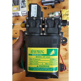Mua Máy BƠM ÁP LỰC  12V bơm mini ĐÔI 12V5A 6-8l/p tặng kèm đầu chuyển phi 8