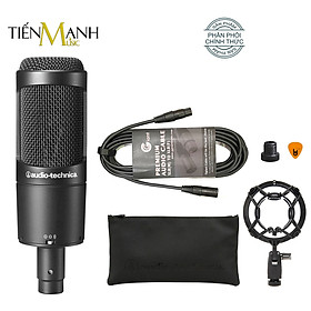 Mua  Tặng Cable Canon 3m  Audio Technica AT2050 Mic Condenser Thu Âm Phòng Studio  Micro Biểu Diễn Chuyên Nghiệp Microphone Cardioid AT-2050 Hàng Chính Hãng Japan - Kèm Móng Gẩy DreamMaker