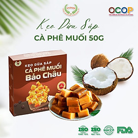 Kẹo dừa sáp VICOSAP vị cà phê muối phô mai kem Bảo Châu kẹo mềm dẻo ít đường đặc sản Trà Vinh