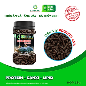 Thức ăn Cá Tầng Đáy, cá Chuột, ... Protein 40, tăng size, tăng màu - Hộp 65g