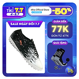 Giày đá bóng nam cỏ nhân tạo MTC Faster Xám thể thao thời trang chính hãng - MC004